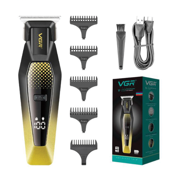 Cortador de Cabello Voyager VGR V-253- Recargable - Negro/Dorado