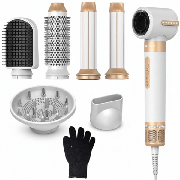 Kit Cepillo Secador Modelador Mox MO-PH71-7 En 1-37W / Bivolt