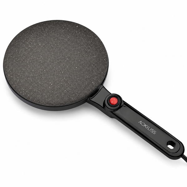 Maquina de Crepas Eléctrica Ackiliss ACL5209B-600W-220-240V- Negro