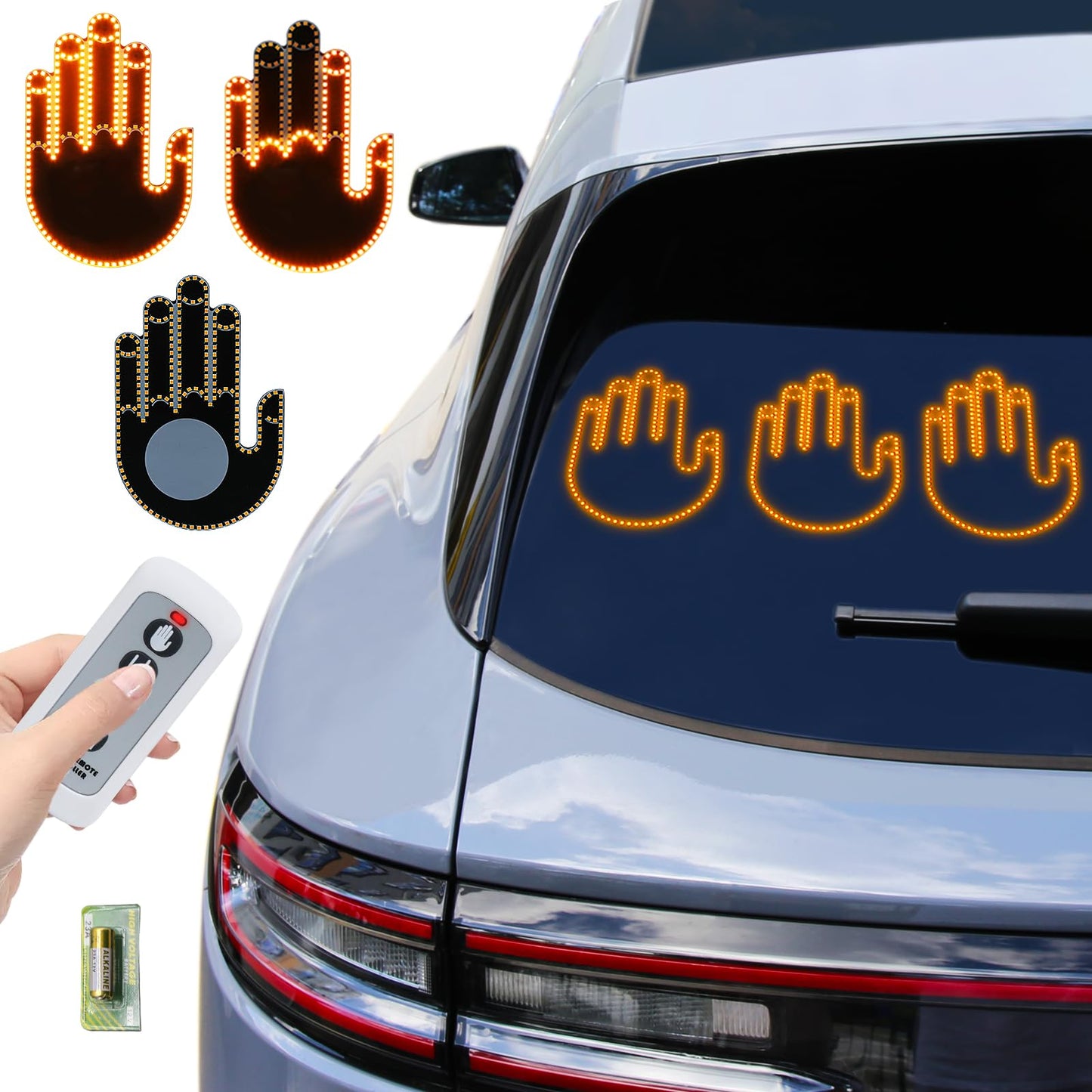 Mano led divertida para autos