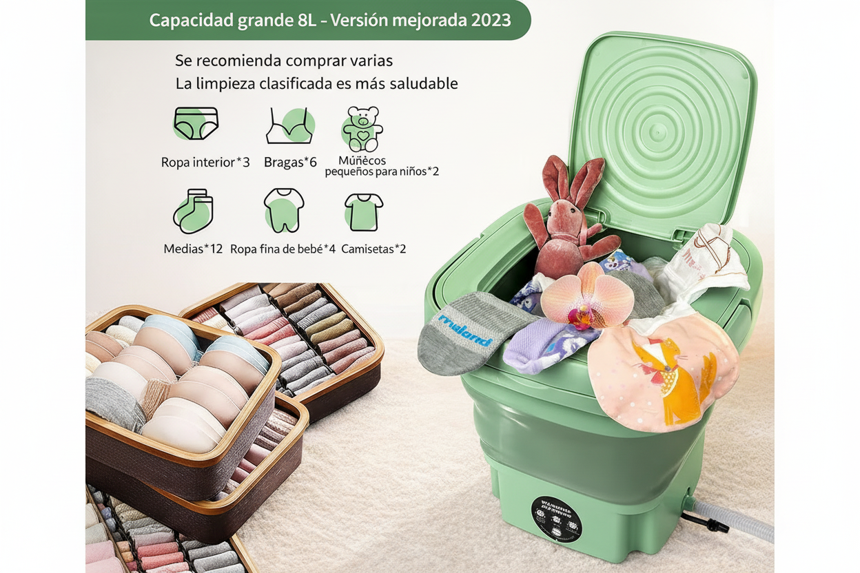 Mini lavarropas automatica