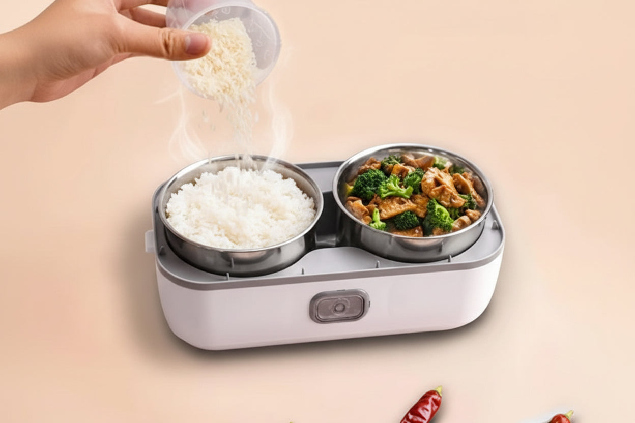 Marmita eléctrica 2 recipientes