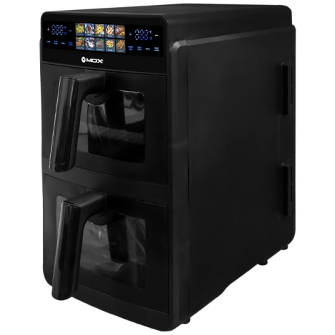 Freidora de aire doble MOX 10 litros 3000W — negro