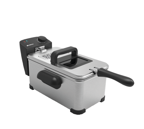 Freidora de aire MOX 3 litros acero inoxidable — plateada