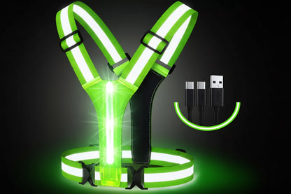 Chaleco reflectivo con luz led