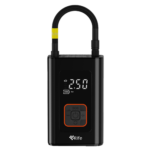 Compresor de Aire Portátil 4life Car Air Jet -60W-Con Linterna-7.4V - Negro
