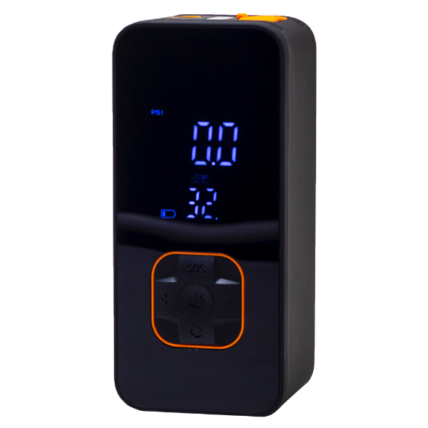 Compresor de Aire + Acople Portátil CBP-01-8000Mah-120W-Recargable - Negro