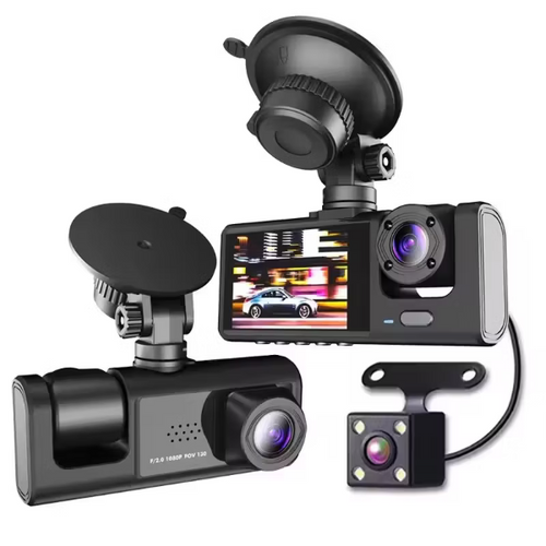 Cámara para autos Xumi Blackbox-Full HD-16K -5MP-5V 170º-Sensor-Micrófono - Negro