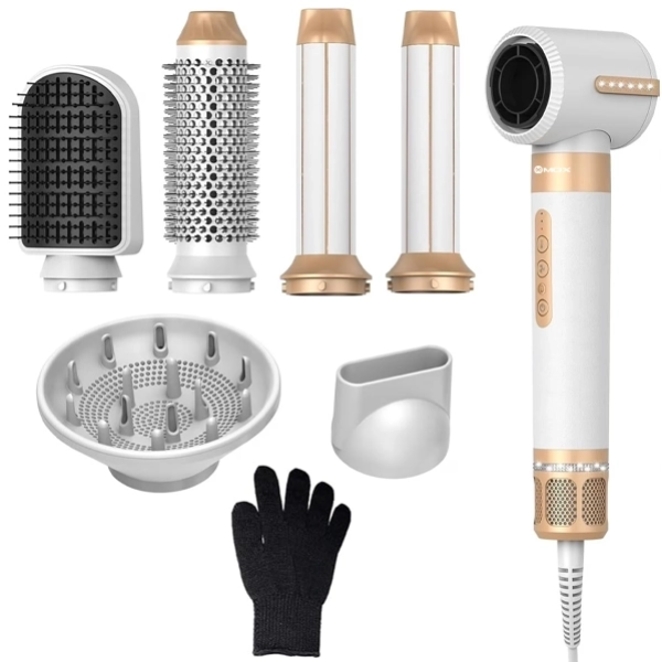 Kit Cepillo Secador Modelador Mox MO-PH71-7 En 1-37W / Bivolt