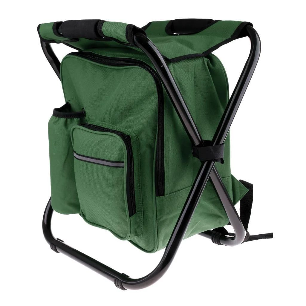 Silla Plegable Con Conservadora y Mochila