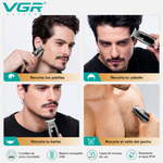 Cortador de Cabello VGR V-030-5W / Recargable - Negro