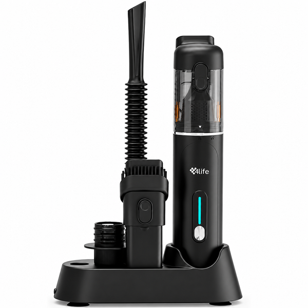 Mini Aspirador de Polvo Portátil Eléctrico 4life  2 En 1 - Negro