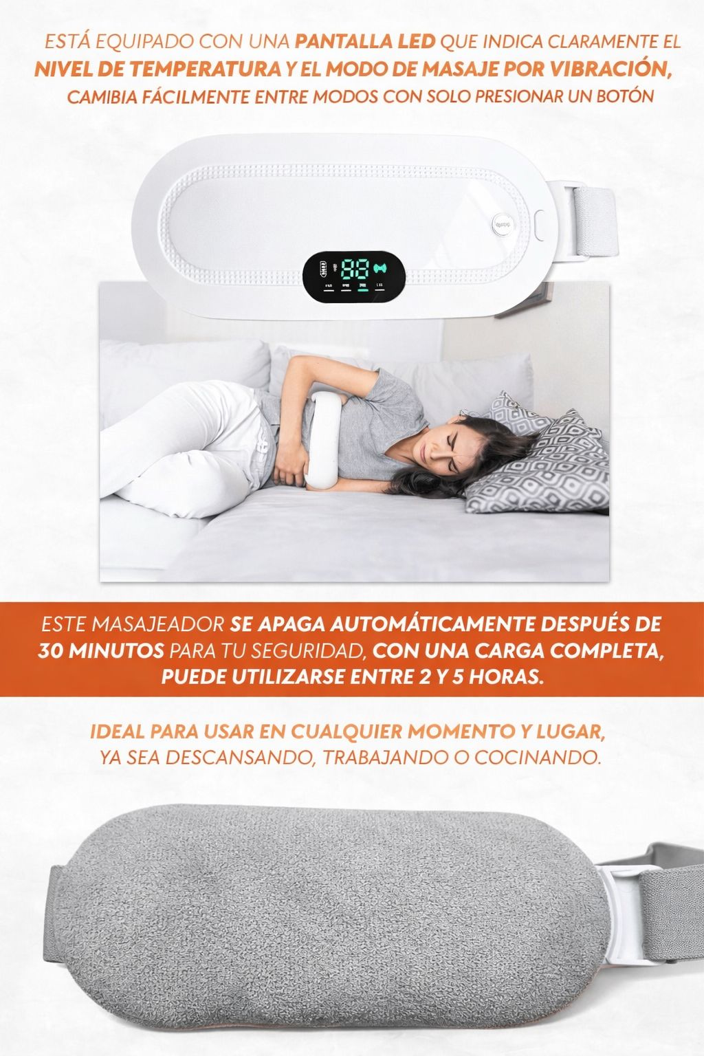 Faja calentadora anticolicos