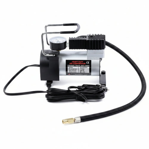 Mini compresor de aire portátil 12V — para autos y motos