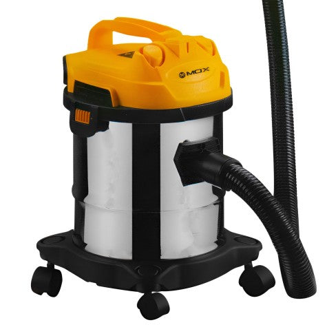 Aspiradora MOX 1600W 23 litros — amarillo/negro potente