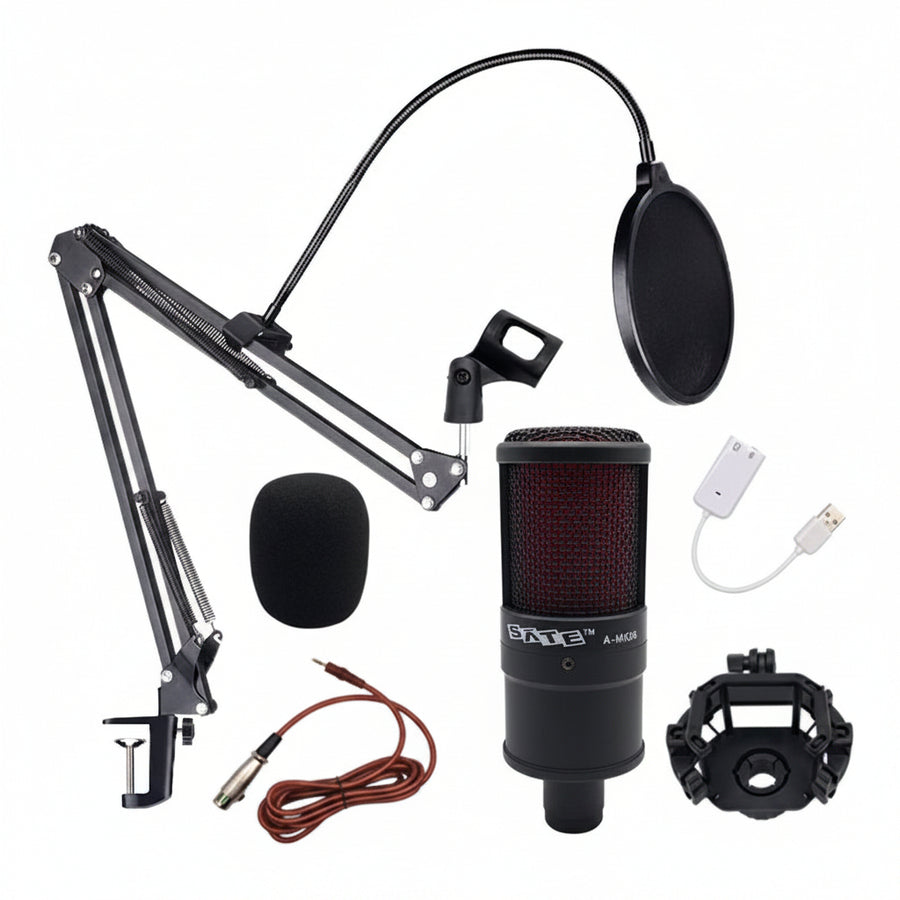 Kit Micrófono para Streamer/Podcast AMK06 Sate