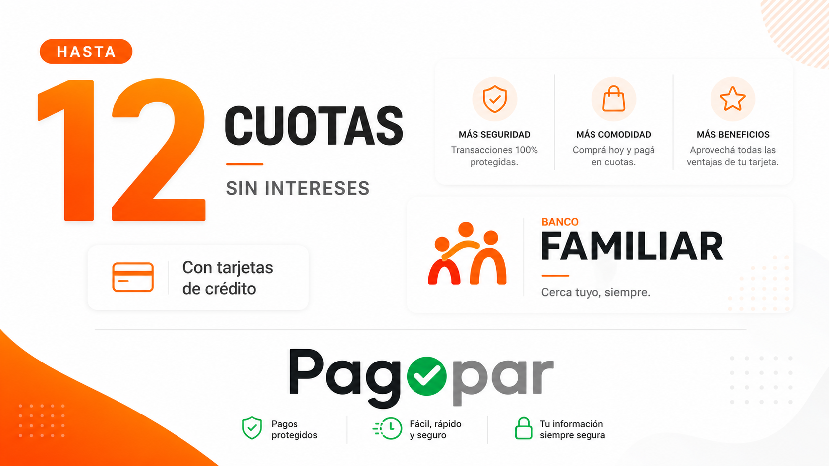 Pagopar - Banco Familiar - Hasta 12 cuotas sin interés